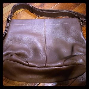 Brown coach purse